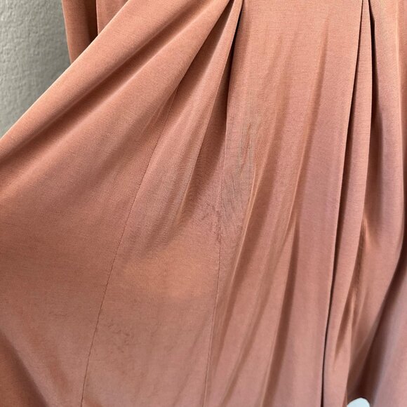 Free People Jersey Popover Tunic Front Tie Key Closure Sleeveless Wide Pits Plea - Picture 10 of 12